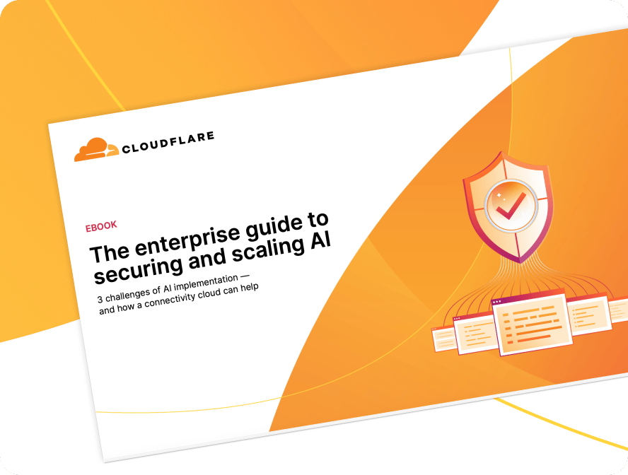 The enterprise guide to securing and scaling AI ebook cover illustration 